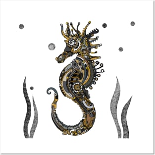 Steampunk Seahorse Posters and Art